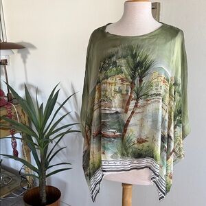 Scenic Green Women's Blouse